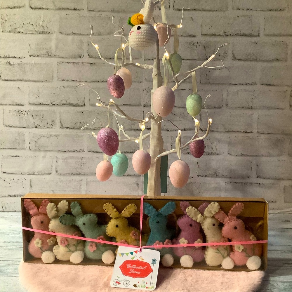Cottontail Lane Felt Pastel Bunny Garland